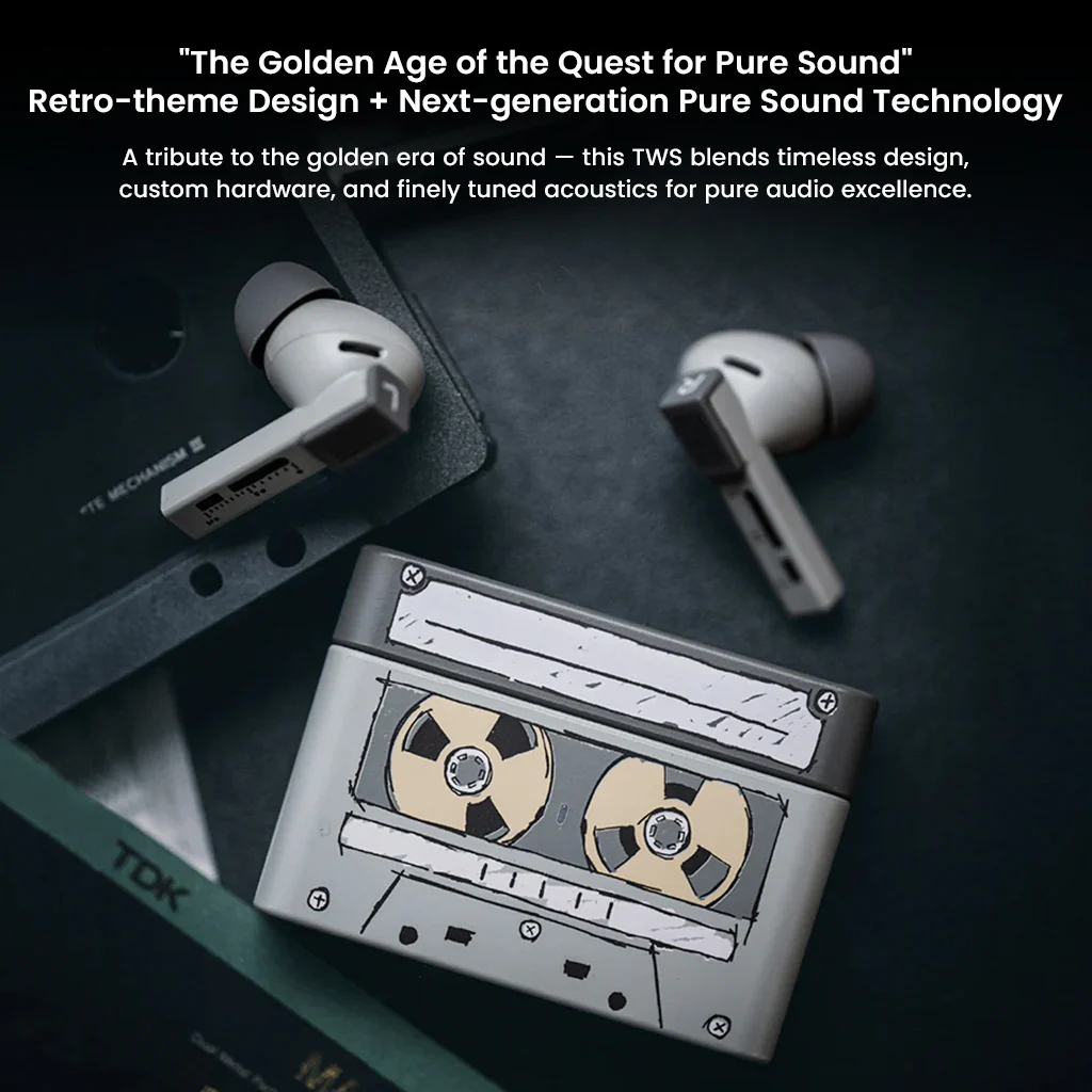 MOONDROP- Golden Ages 2 13mm Planar Magnetic Hi-Fi ANC TWS Earphones - Image 3