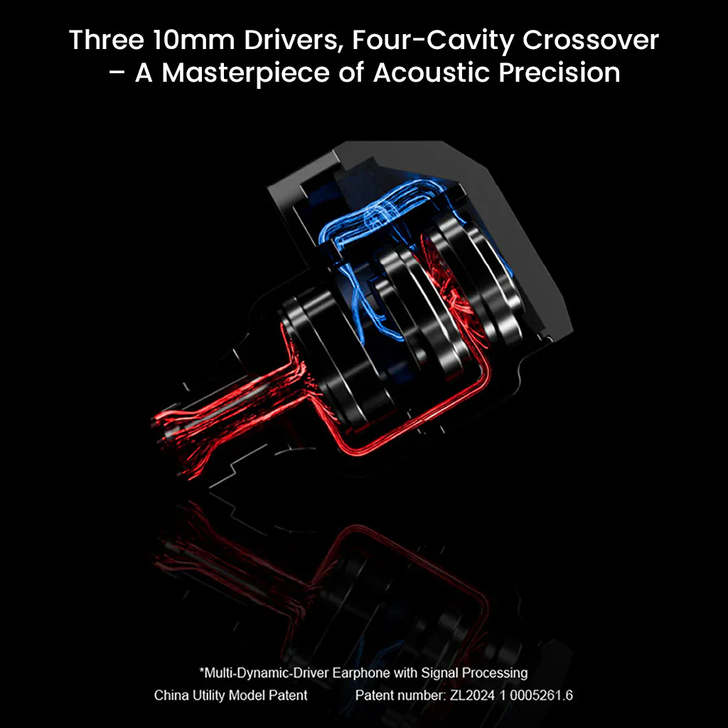 MOONDROP- Harmon 3 Dynamic Drivers Tribrid IEM - Image 3