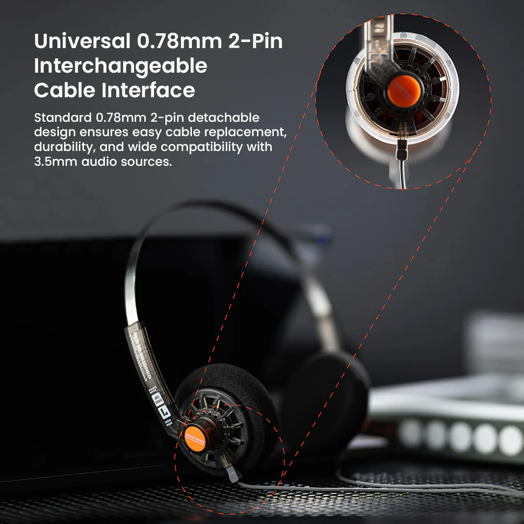 MOONDROP- Old Fashioned 40mm DD On-ear Headphone - Image 8