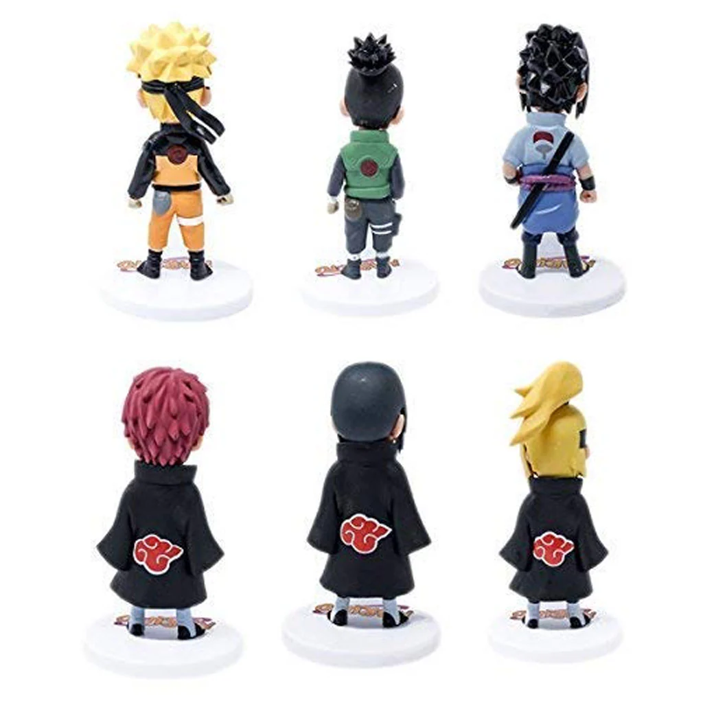Anime Action Figures Naruto Chibi Figurines Set of 6 - 11.5cm Approx. - Image 2