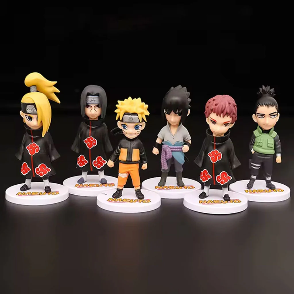Anime Action Figures Naruto Chibi Figurines Set of 6 - 11.5cm Approx. - Image 4