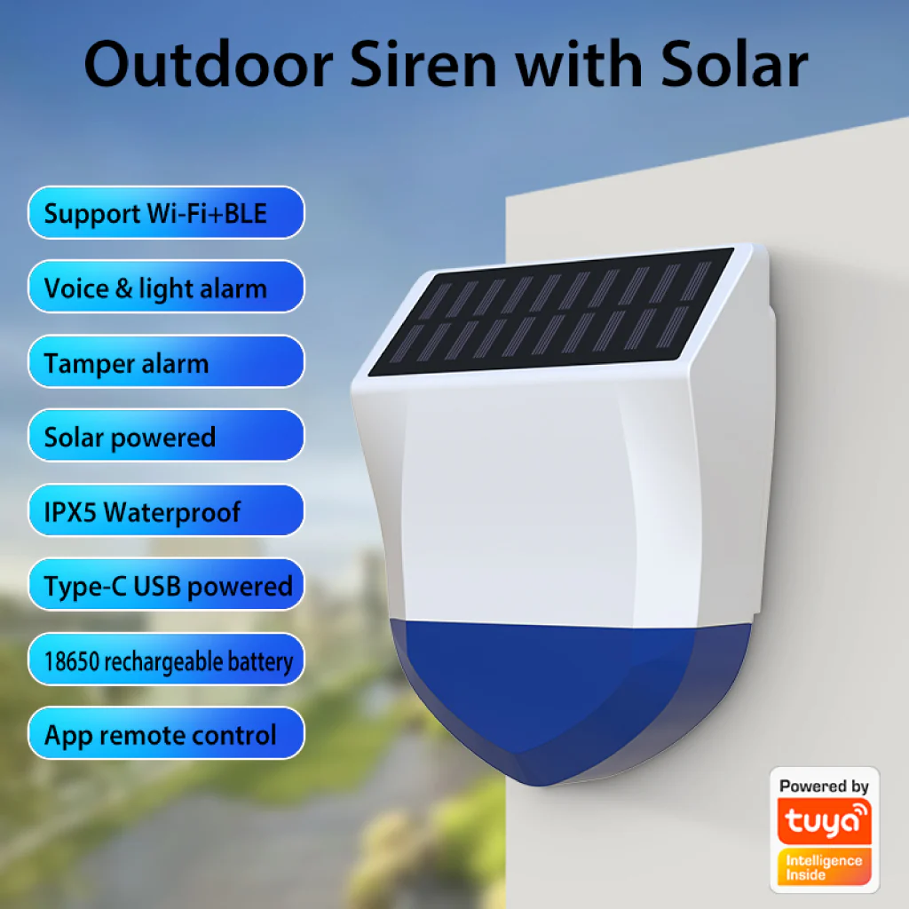 NEO - NAS AB06W Outdoor Siren with Solar - Image 2
