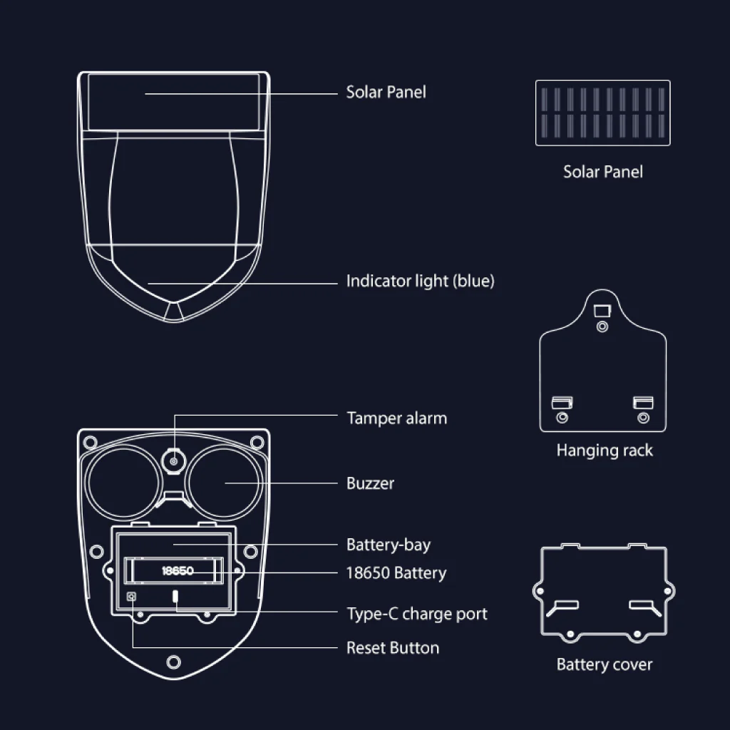 NEO - NAS AB06W Outdoor Siren with Solar - Image 7