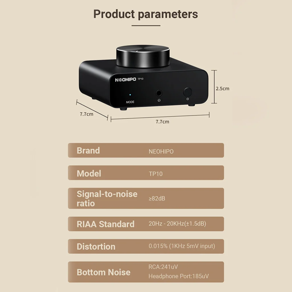 NEOHIPO- TP10 MM Phono Preamp & Headphone Amp - Image 13