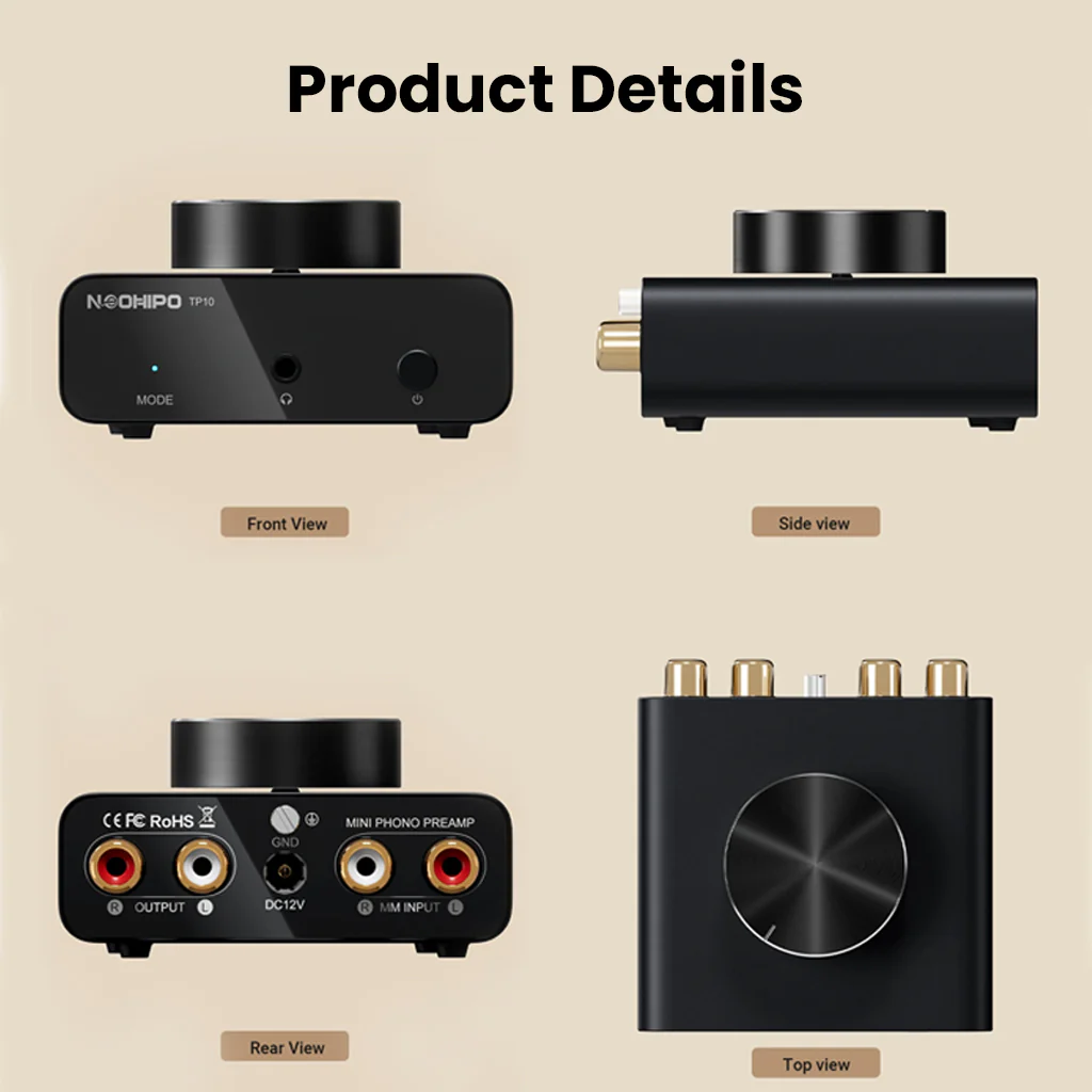 NEOHIPO- TP10 MM Phono Preamp & Headphone Amp - Image 14