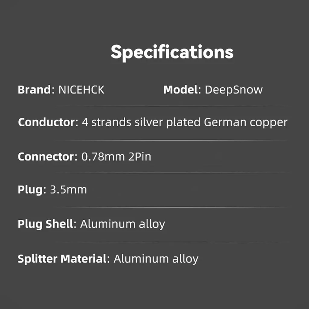 NICEHCK- DeepSnow 4 Core Upgrade Cable for IEM - Image 5