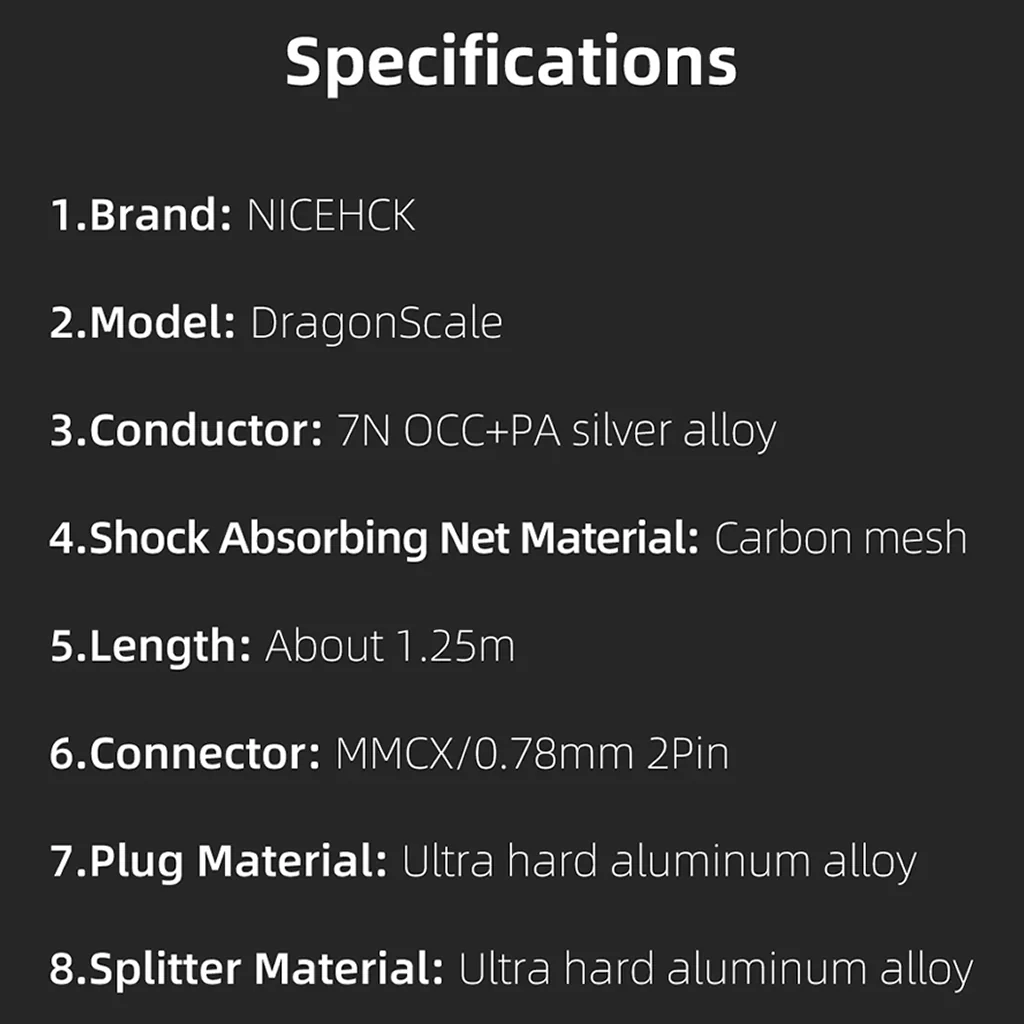 NiceHCK - DragonScale 7N OCC+PA Upgrade Cable for IEM - Image 5