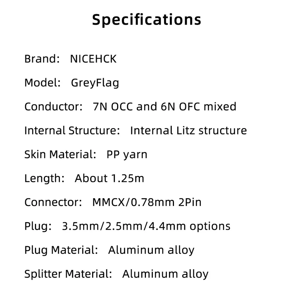 NiceHCK GreyFlag Mixed Copper Upgrade Cable for IEM - Image 4