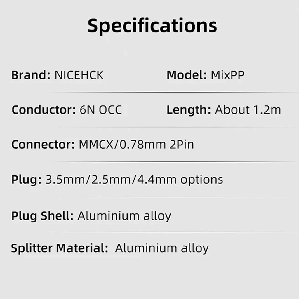 NiceHCK - MixPP 6N OCC Upgrade Cable for IEM - Image 6