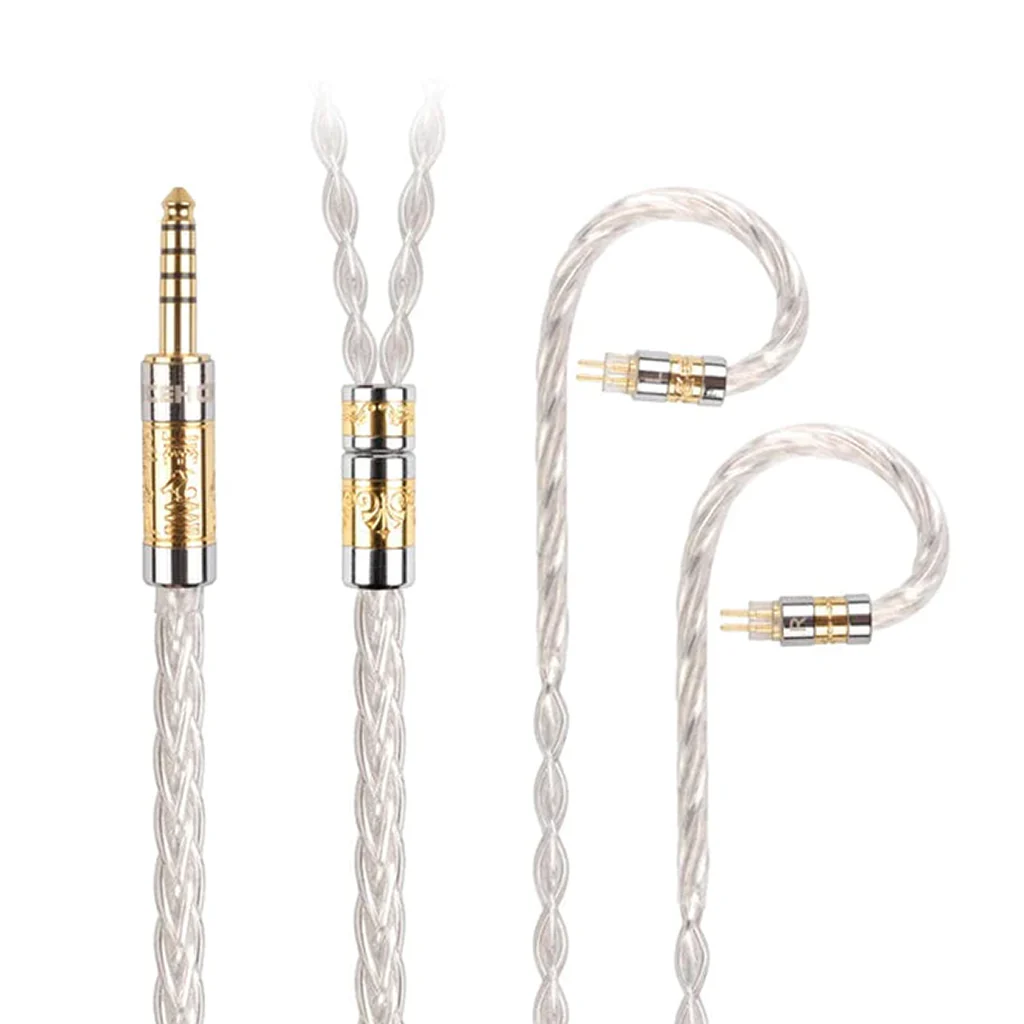 NiceHCK Moongod Japan Silver Upgrade Cable for IEMs