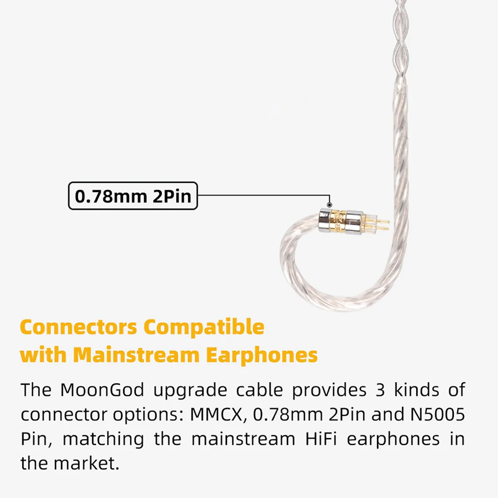 NiceHCK Moongod Japan Silver Upgrade Cable for IEMs - Image 5