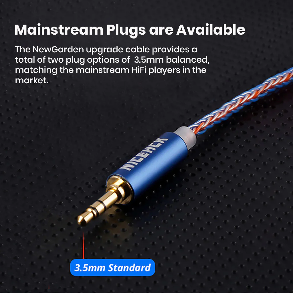 NiceHCK - NewGarden 8 Core OFC Silver Plated Upgrade Cable for IEM - Image 2