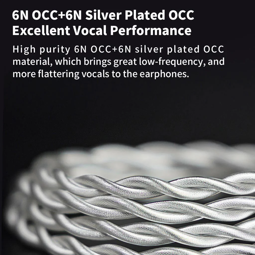 NICEHCK SnowCat Silver Plated OCC Upgrade Cable for IEM - Image 2