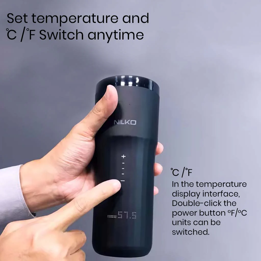 NiLKO N1 Pro 355ml Temperature Control Smart Travel Mug with LED Display - Image 4