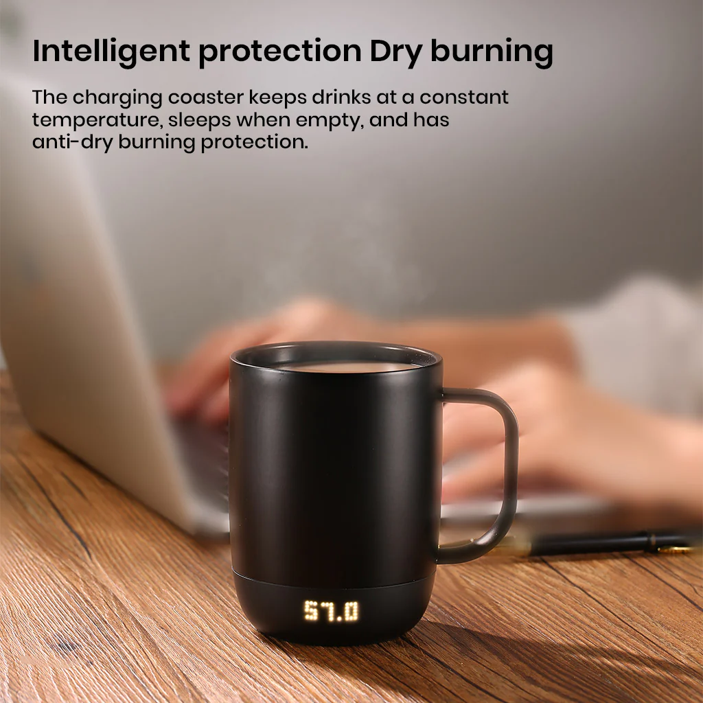 NiLKO N2 300ml Temperature Control Smart Coffee Mug with LED Display - Image 6