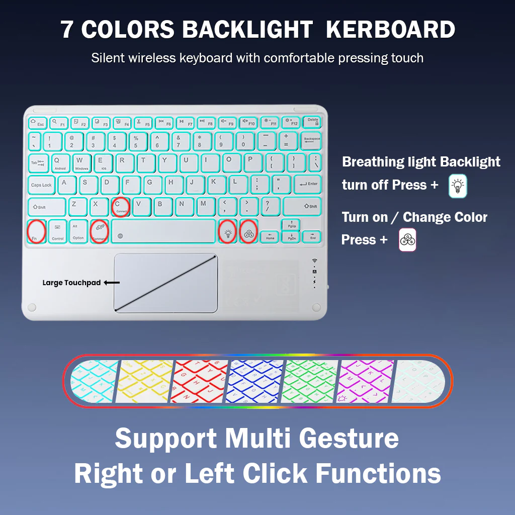 OP116T Keyboard Case Cover for OnePlus Pad 11.61 inch 2023 - Image 12