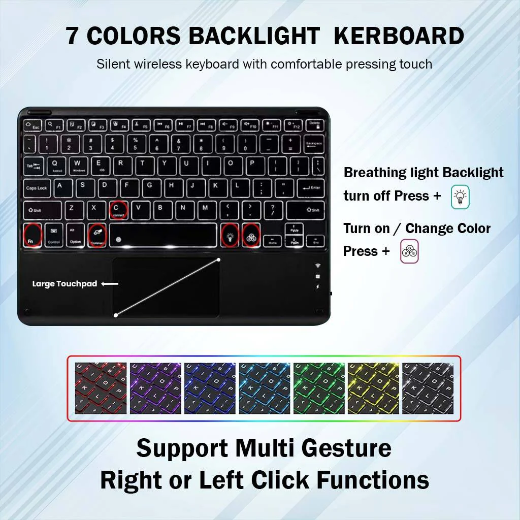 OP121 Keyboard Case for OnePlus Pad 2/ Pad Pro/Oppo Pad 3 Pro 12.1" (2024) - Image 4