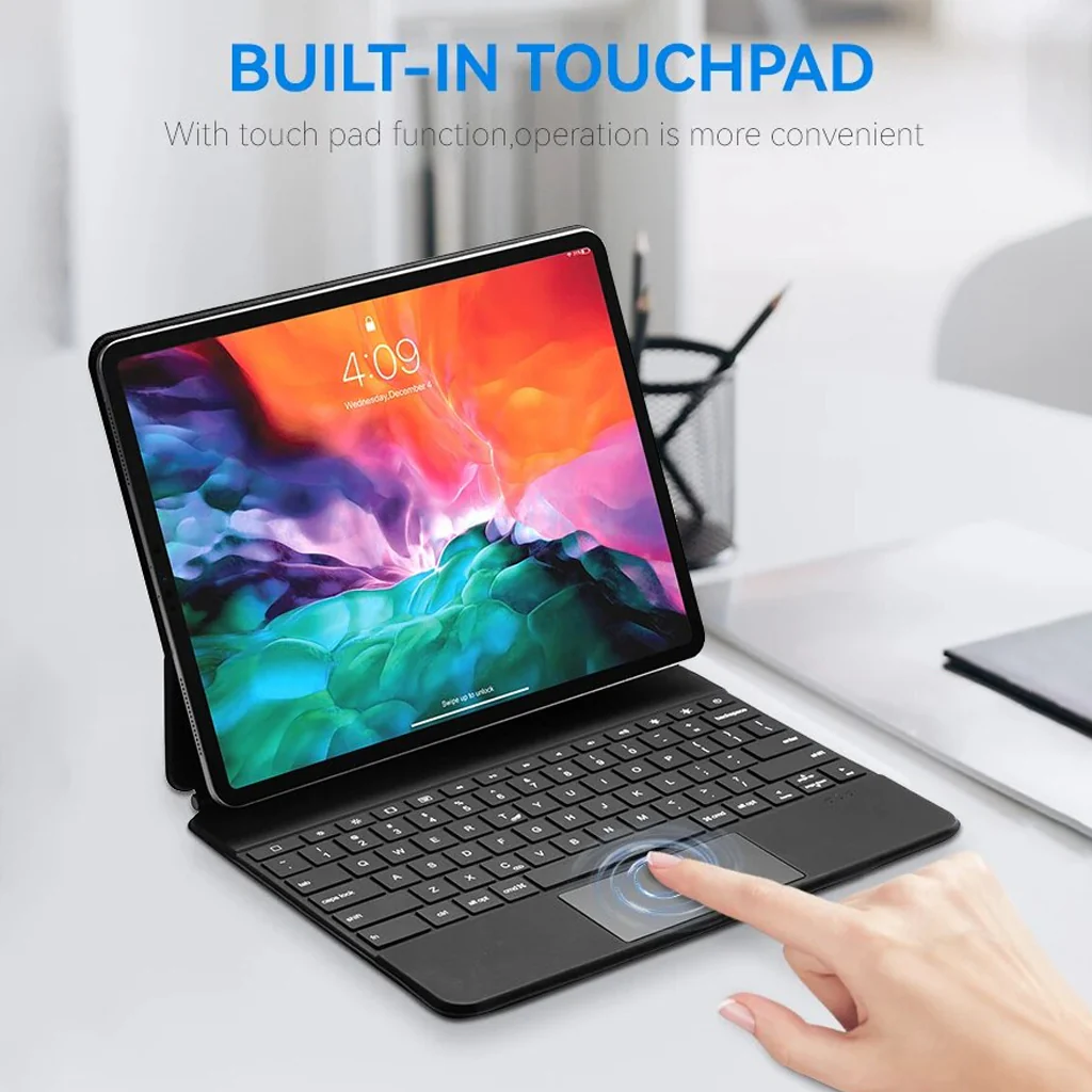 TECPHILE - P129 Pro Wireless Keyboard Case For iPad Pro 12.9 - Image 3
