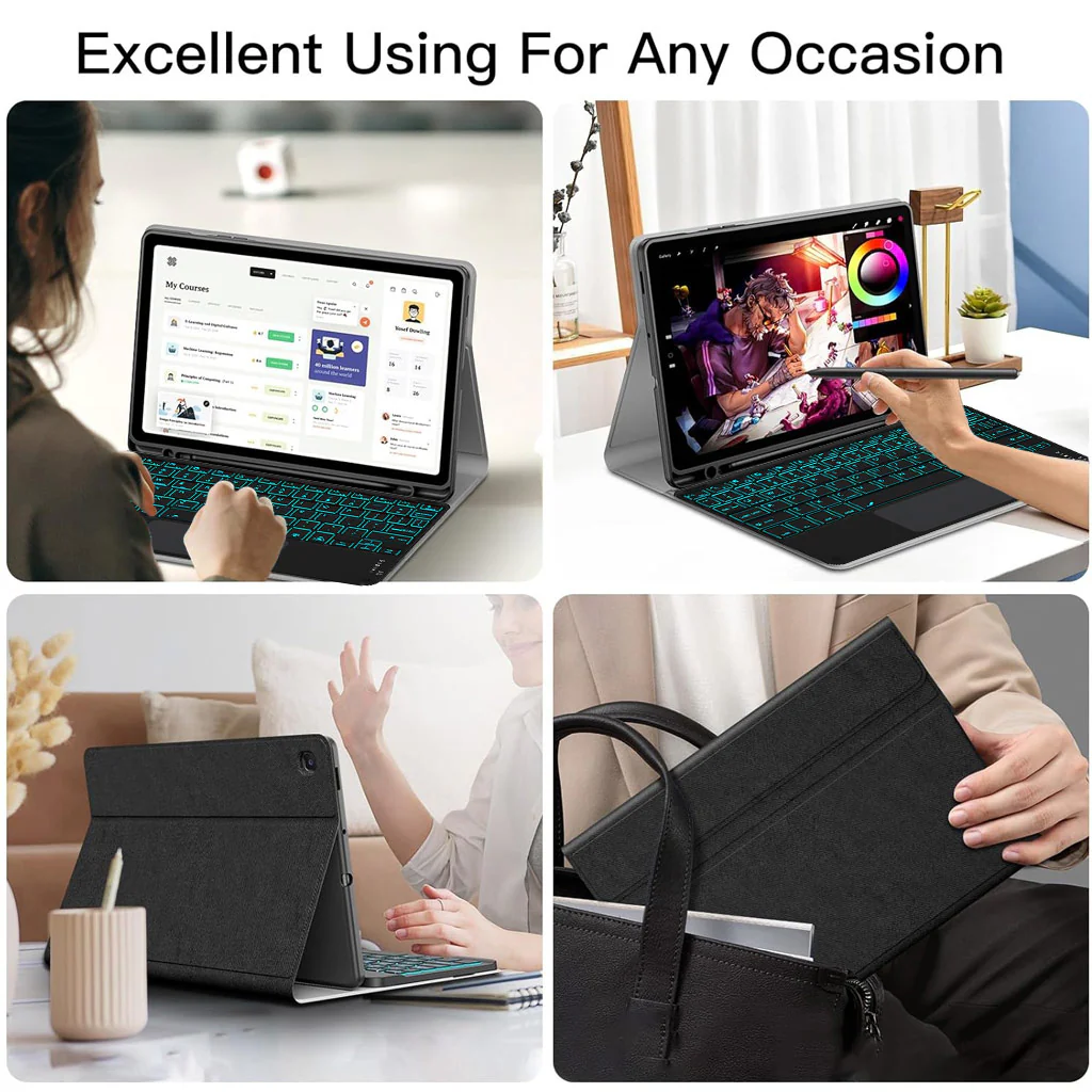 P610T Keyboard Case for Samsung Galaxy Tab S6 Lite 10.4 - Image 4