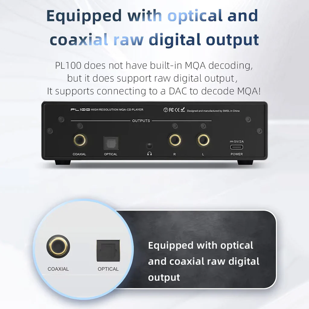 S.M.S.L PL100 CS43131 DAC Chip & Portable CD Player - Image 5