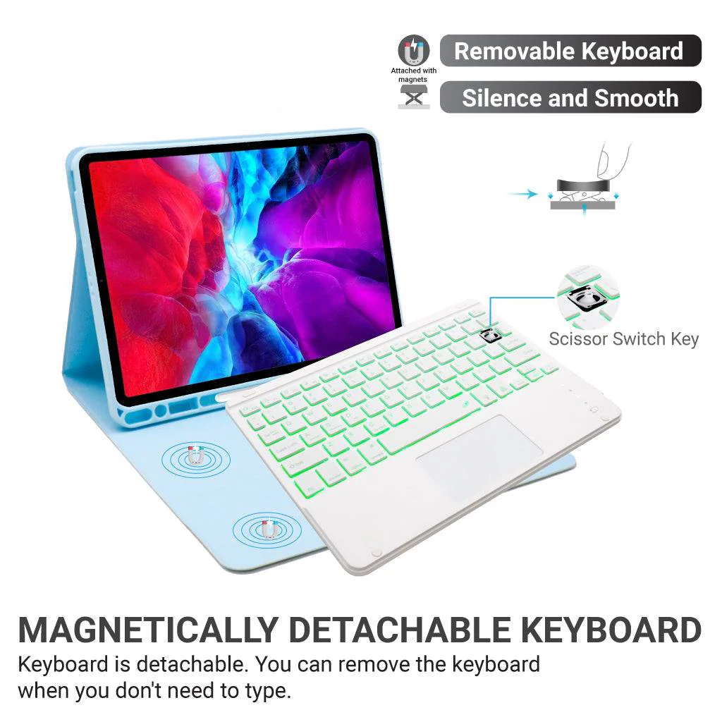 TECPHILE - PS11T Wireless Keyboard Case For iPad - Image 12