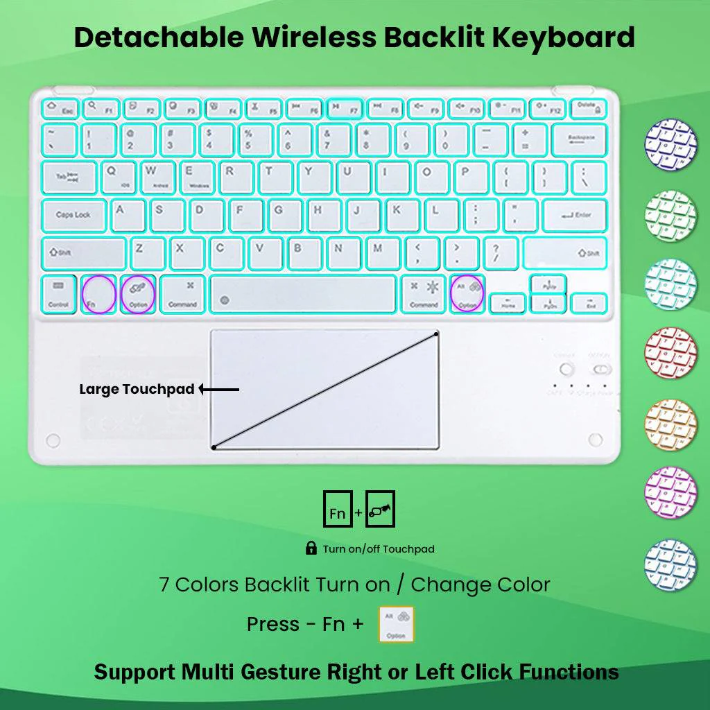 PST-X610 Keyboard Case for Samsung Galaxy Tab S9 Plus 12.4 inch/ S9 FE+ - Image 13