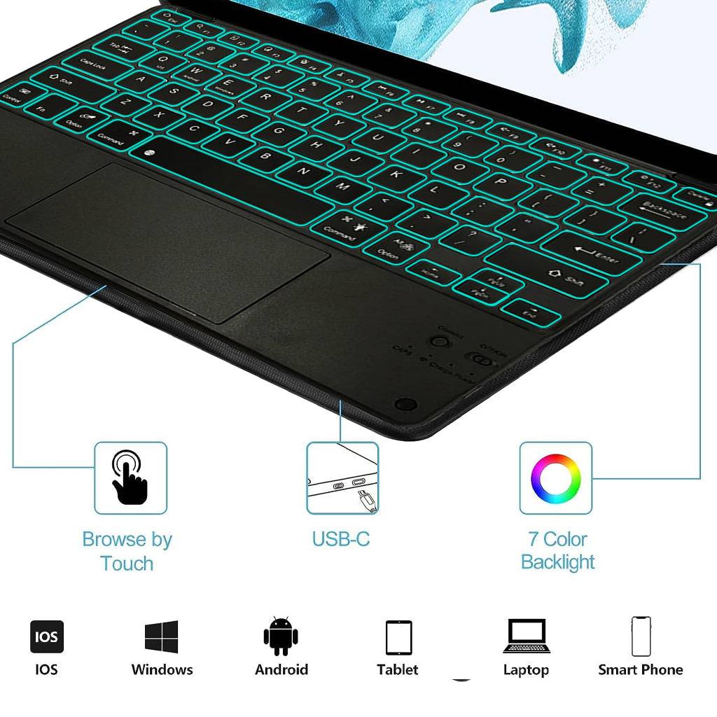 PST-X610 Keyboard Case for Samsung Galaxy Tab S9 Plus 12.4 inch/ S9 FE+ - Image 16