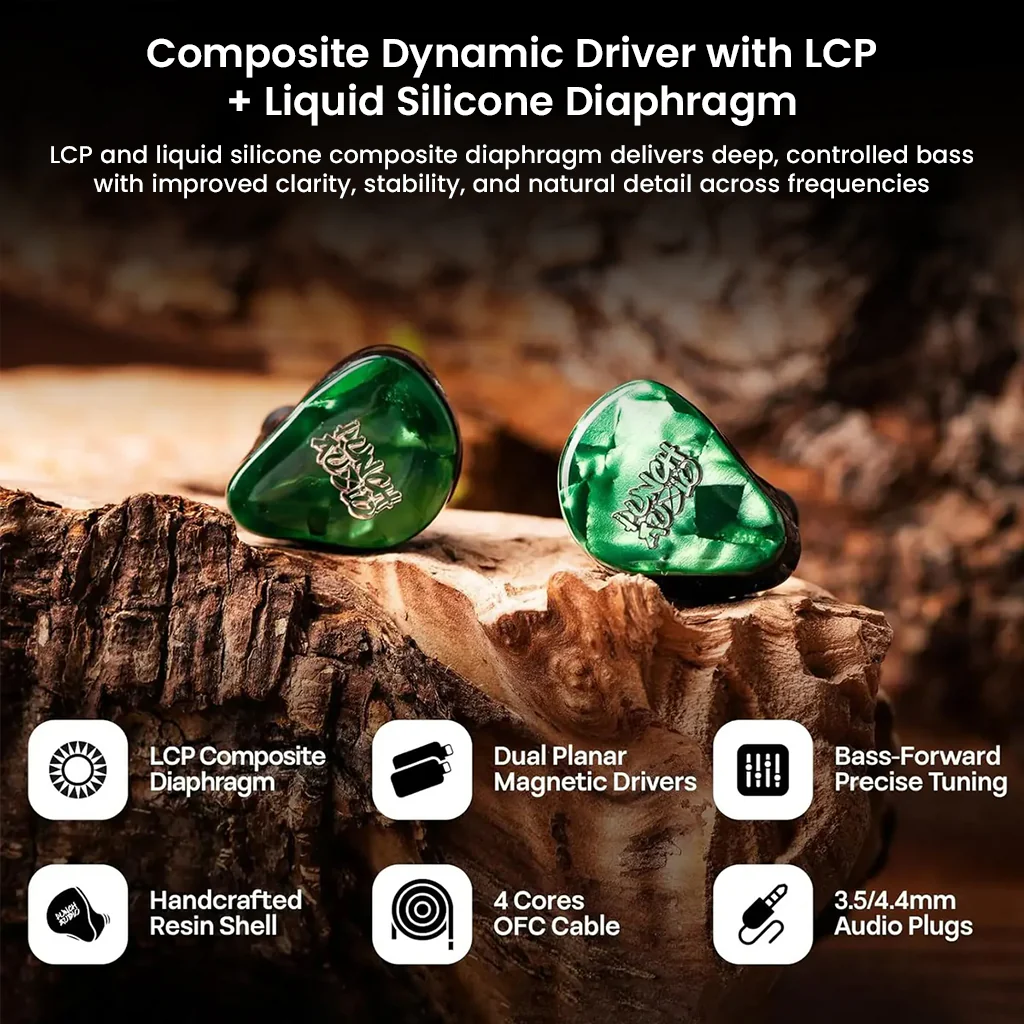Punch Audio Portazo 1DD + Dual Planar Basshead In-Ear Monitor - Image 6
