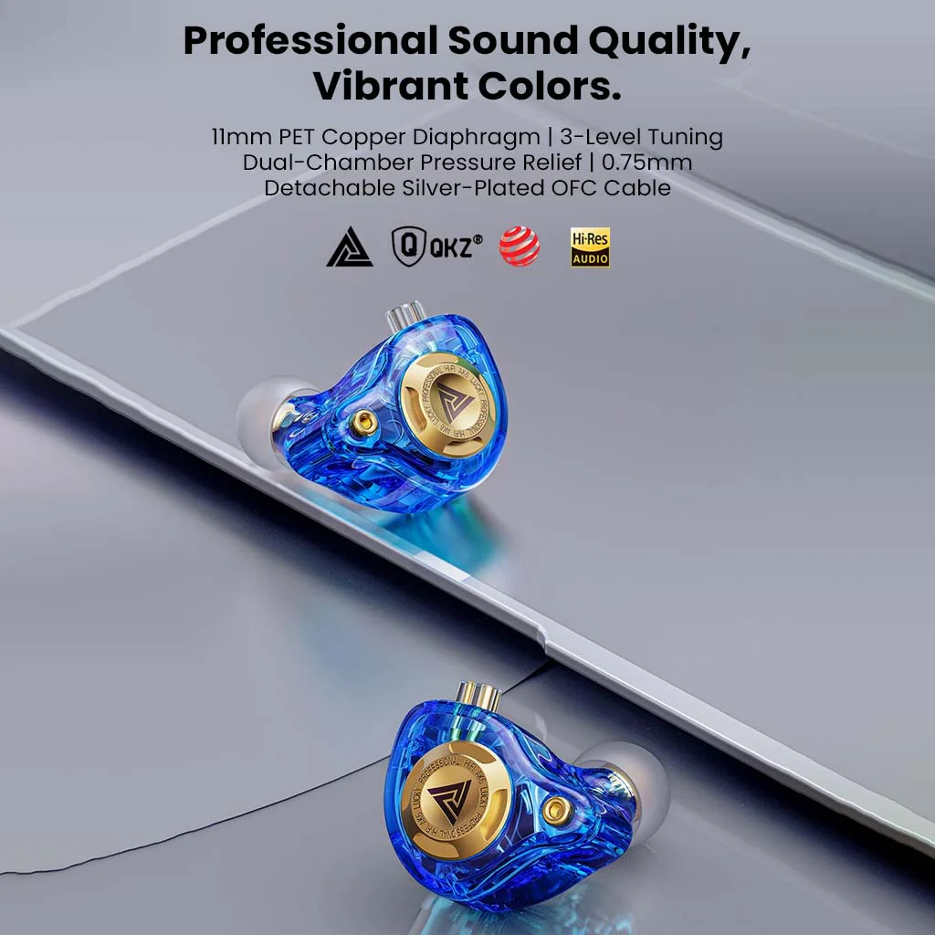 QKZ- AK6 Lucky IEM with 3 Custom Tuning Modes - Image 3