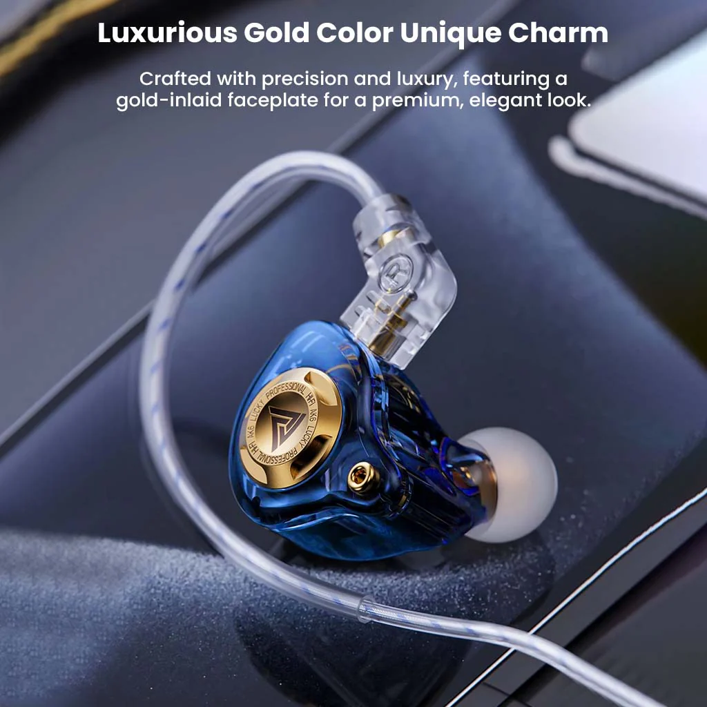 QKZ- AK6 Lucky IEM with 3 Custom Tuning Modes - Image 7