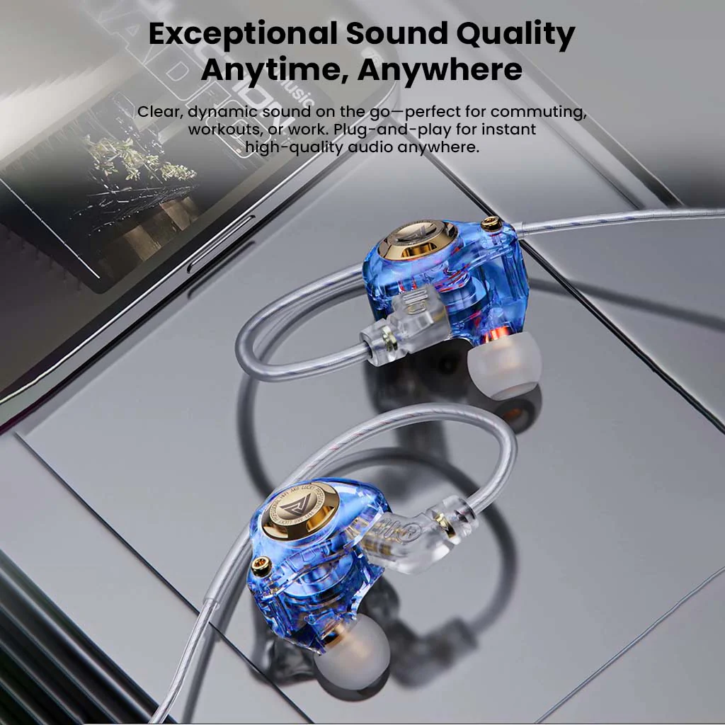 QKZ- AK6 Lucky IEM with 3 Custom Tuning Modes - Image 8