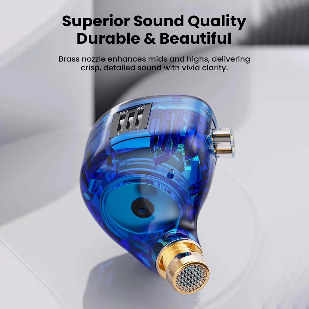 QKZ- AK6 Lucky IEM with 3 Custom Tuning Modes - Image 9