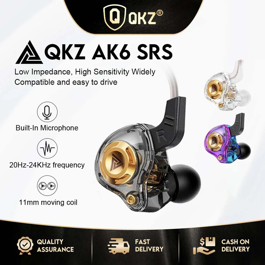 QKZ- AK6 SRS Wired IEM with Mic - Image 9