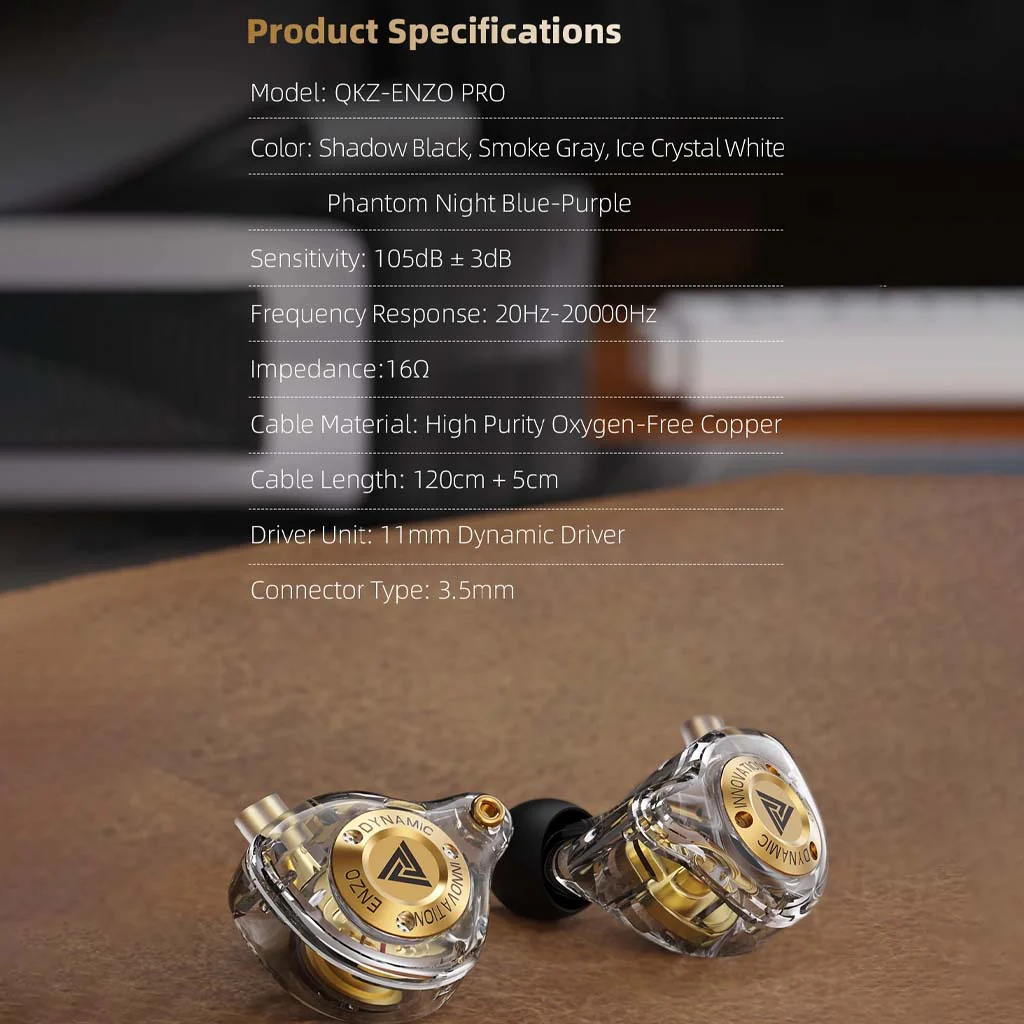QKZ ENZO Pro Hi-Res 11mm Dynamic Driver IEM - Image 14