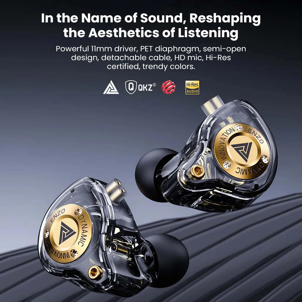 QKZ ENZO Pro Hi-Res 11mm Dynamic Driver IEM - Image 15
