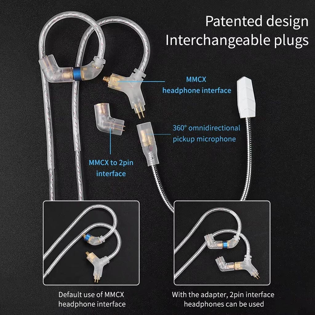 QKZ Q7 MAX 2 Core Upgrade Cable for Gaming IEMs - Image 7