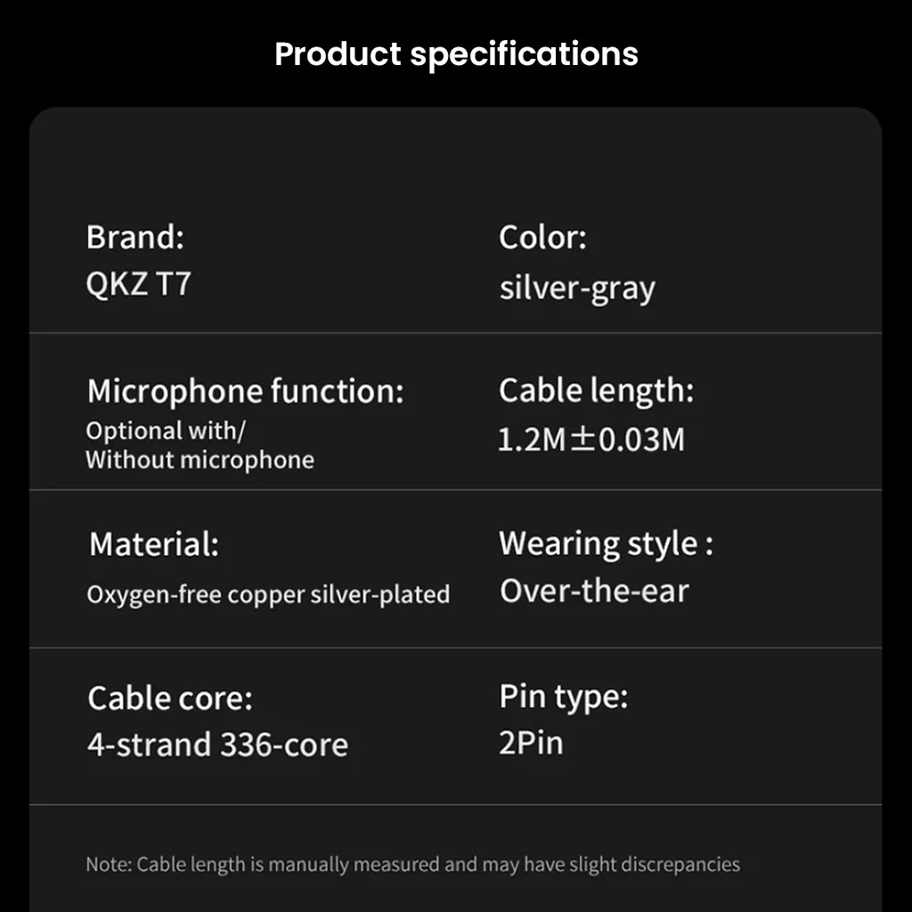 QKZ - T7 Premium 4-Core Upgrade Cable For IEM - Image 10