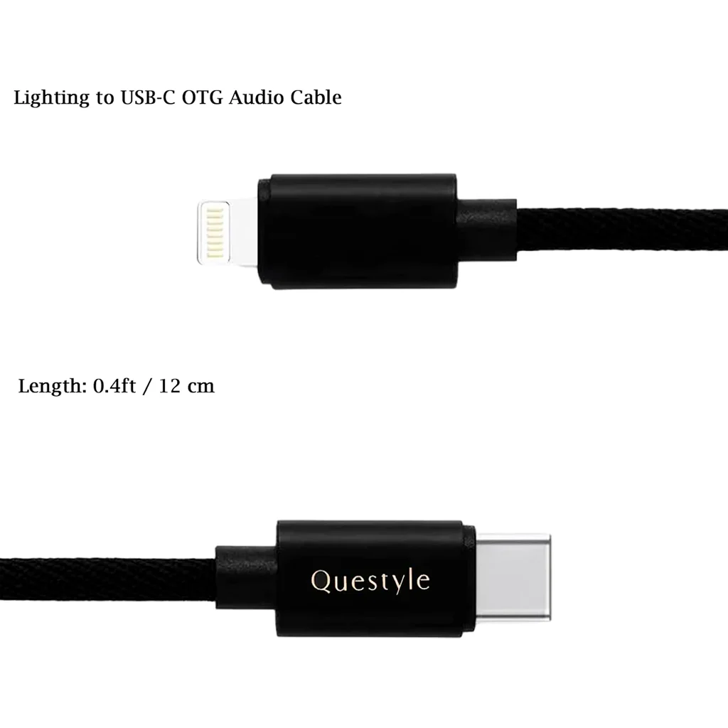 Questyle - LTC02 Type-C to Lighting Audio OTG Cable for iphone - Image 2