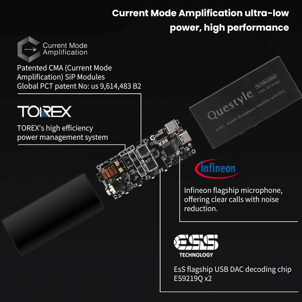 Questyle - M18i ES9219Q Portable DAC & Amp - Image 12