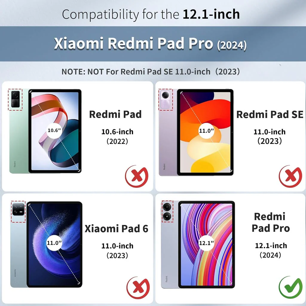 RM121 Keyboard Case for Xiaomi Redmi Pad 2 Pro, Redmi Pad Pro 12.1-inch - Image 8
