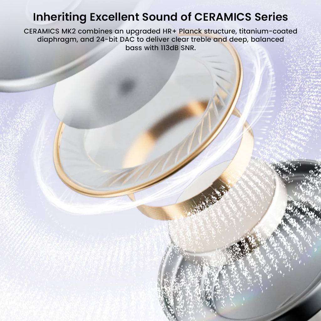 ROSESELSA CERAMICS MK2 LDAC ANC True Wireless Earbuds - Image 3