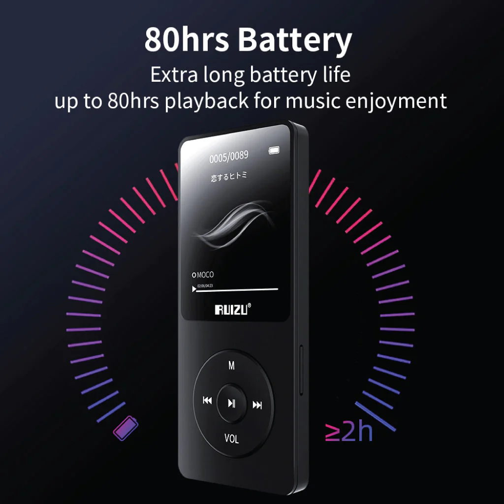 RUIZU - X02 Mp3 Player - Image 14
