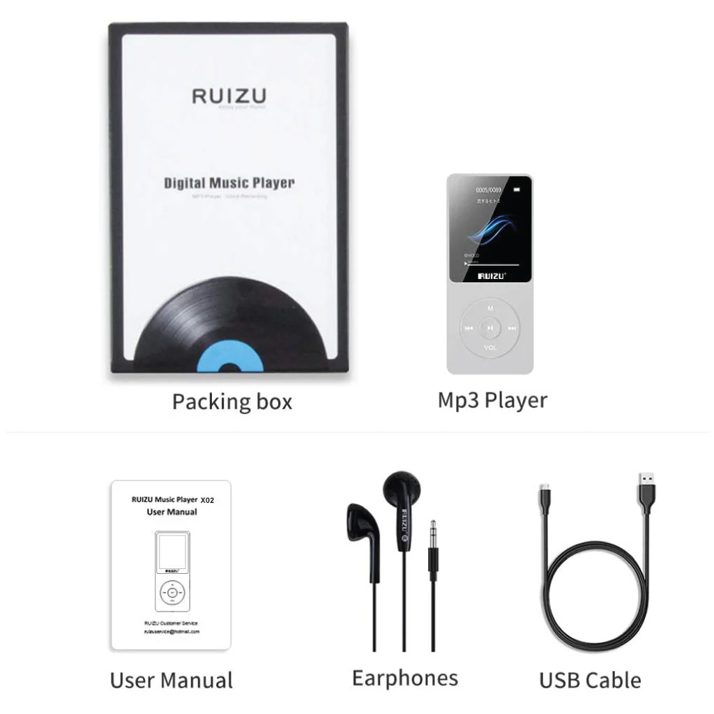 RUIZU - X02 Mp3 Player (Demo Unit) - Image 42