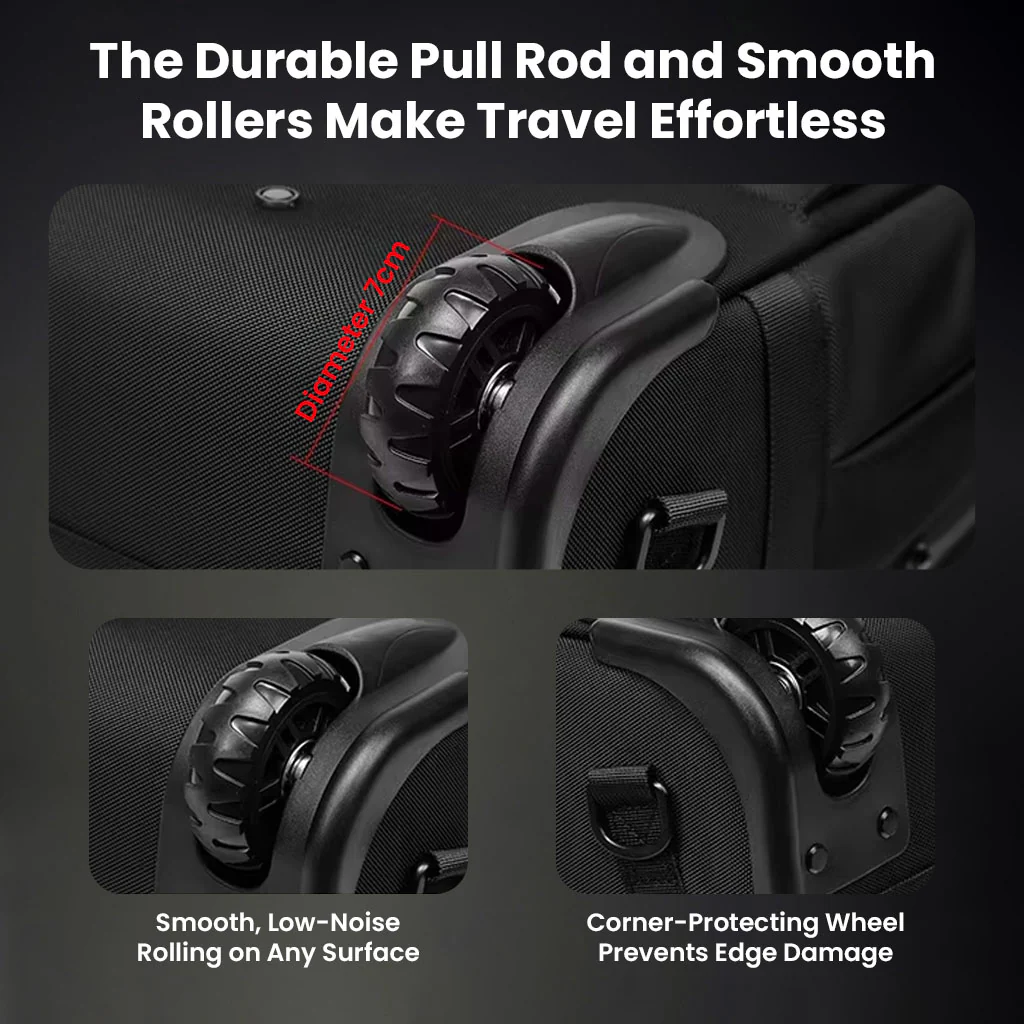 RZTX Smart Trolley Bag with Wheels Airback Vacuum Compression Backpack - Image 8