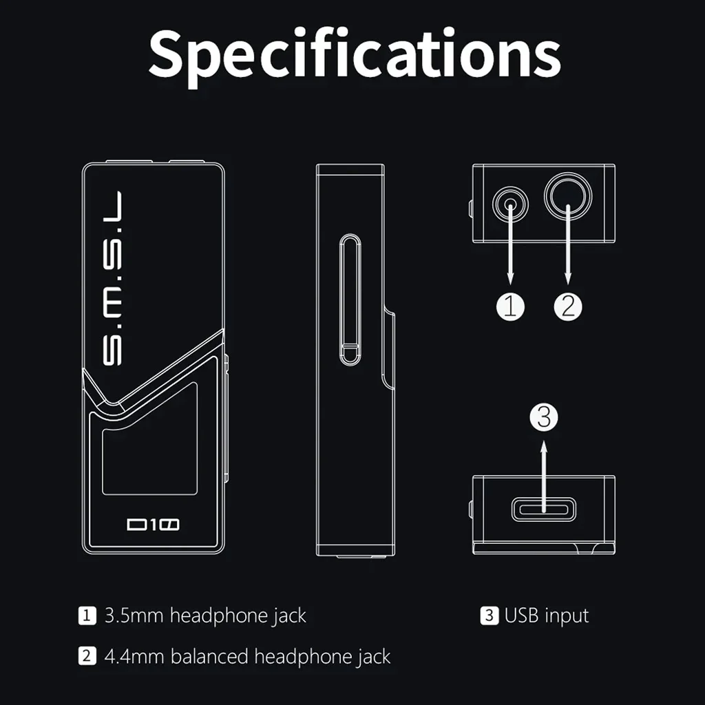 S.M.S.L D10 Hi-Res Portable DAC & Amp - Image 8