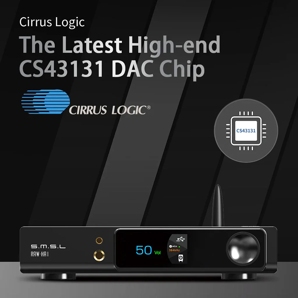S.M.S.L RAW-HA1 CS43131 Desktop DAC & Power Amplifier - Image 11