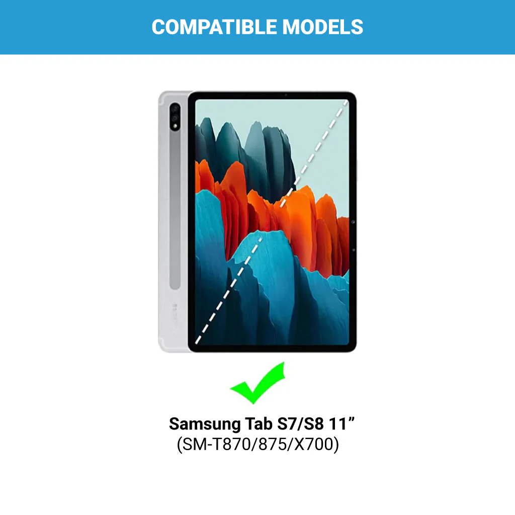 S-X700 Wireless Keyboard Case for Samsung Tab S7/ S8 11 - Image 8