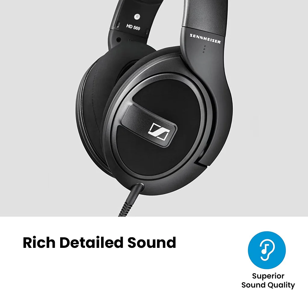 Sennheiser – HD 569 Closed-Back Over-Ear Headphones - Image 2