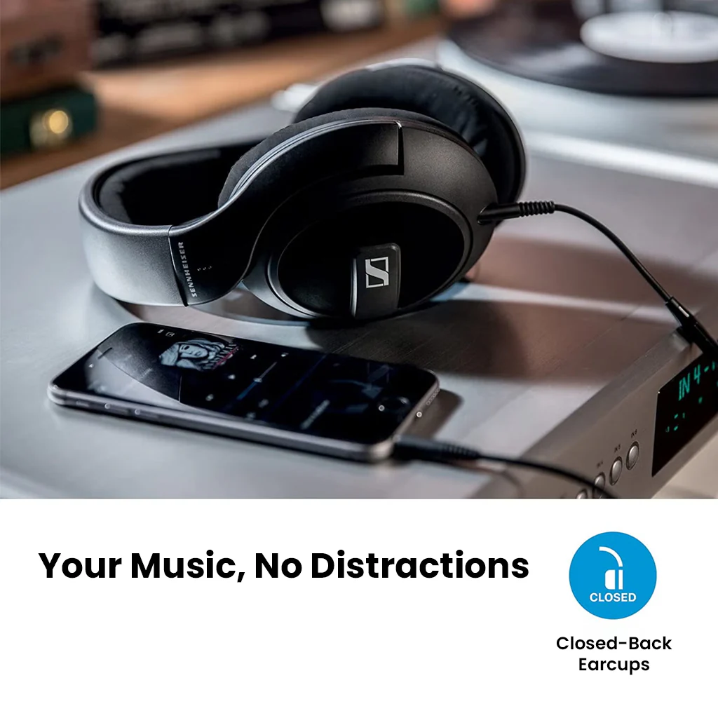 Sennheiser – HD 569 Closed-Back Over-Ear Headphones - Image 4