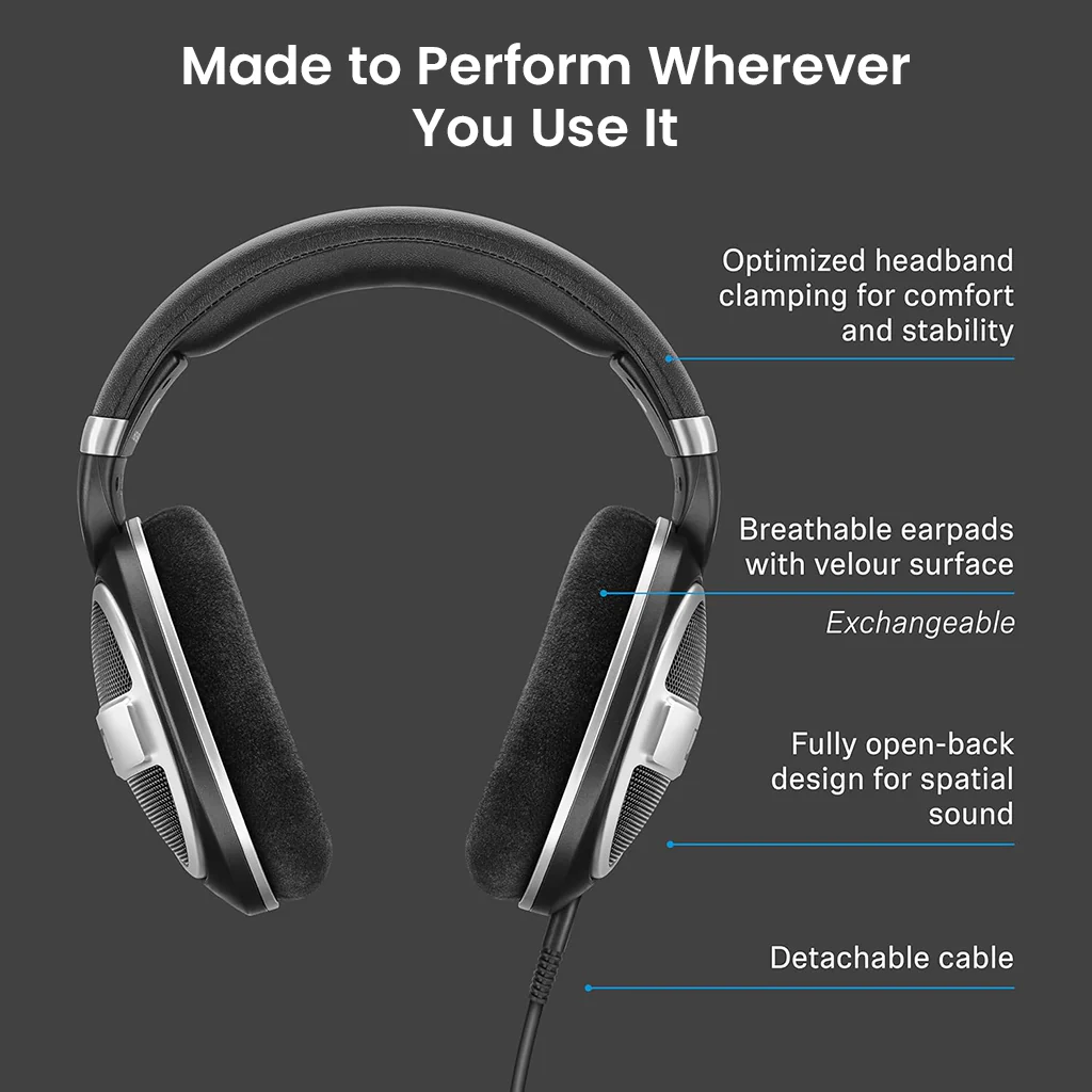 Sennheiser- HD 599 SE Closed-Back Wired Headphone - Image 8